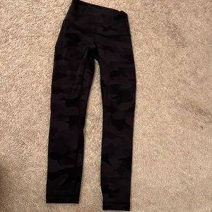 Black Camo Lululemon leggings Size 0
